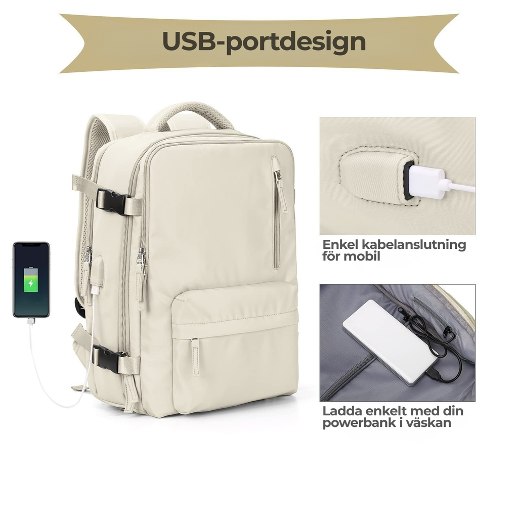 Travel Backpack – stor kapacitet & smart design