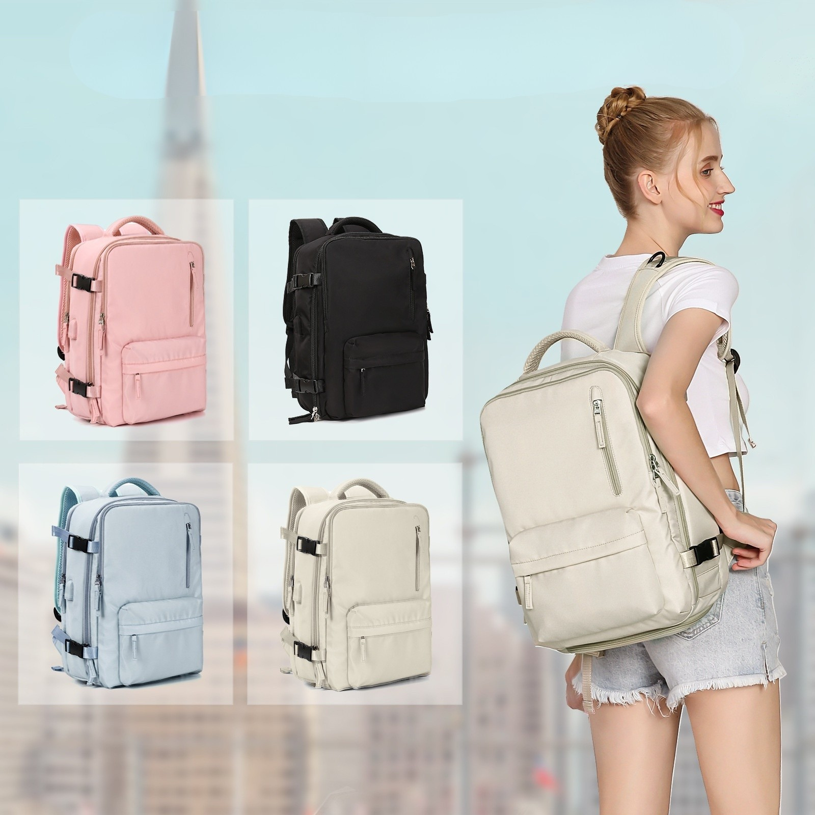 Travel Backpack – stor kapacitet & smart design
